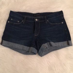 Banana republic dark jean shorts